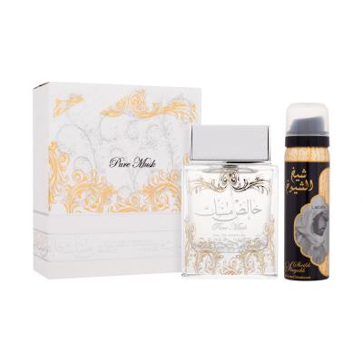 Lattafa Pure Musk Darčeková kazeta parfumovaná voda 100 ml + dezodorant 50 ml