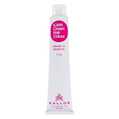Kallos Cosmetics KJMN Cream Hair Colour Keratin & Argan Oil Farba na vlasy pre ženy 100 ml Odtieň 8.0 Light Blond