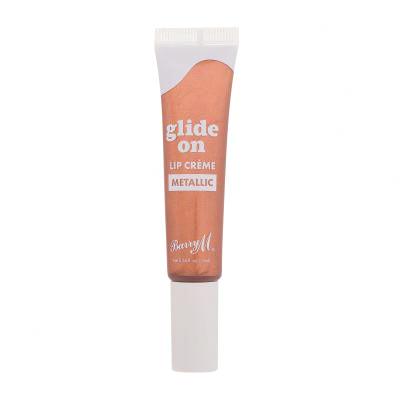 Barry M Glide On Lip Crème Metallic Rúž pre ženy 10 ml Odtieň Rich Bronze