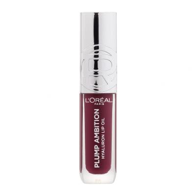 L'Oréal Paris Plump Ambition Hyaluron Lip Oil Olej na pery pre ženy 5 ml Odtieň 490 Berry Jolie