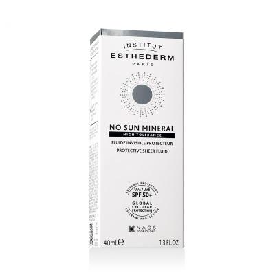 Institut Esthederm No Sun Mineral Protective Sheer Fluid SPF50+ Opaľovací prípravok na tvár 40 ml