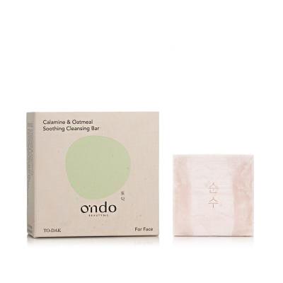 Ondo Beauty 36.5 TO-DAK Calamine &amp; Oatmeal Soothing Cleansing Bar Tuhé mydlo 70 g