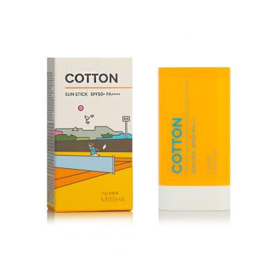 Missha All Around Safe Block Cotton Sun Stick SPF50+ Opaľovací prípravok na tvár 17 g