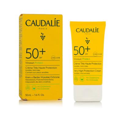 Caudalie Vinosun Protect Very High Protection Cream SPF50+ Opaľovací prípravok na tvár 50 ml