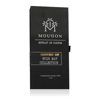 Moudon Discovery Set Noir Mat Collection Darčeková kazeta parfumový extrakt 3 x 3 ml