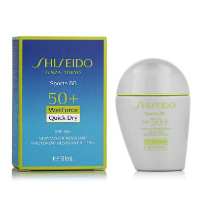 Shiseido Sports BB WetForce SPF50+ BB krém pre ženy 30 ml Odtieň Very Dark