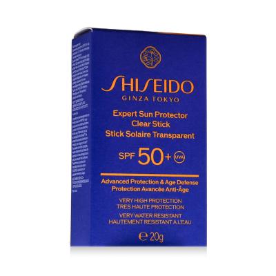 Shiseido Expert Sun Protector Clear Stick SPF50+ Opaľovací prípravok na tvár 20 g