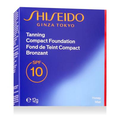 Shiseido Sun Protection Tanning Compact Foundation SPF10 Make-up pre ženy 12 g Odtieň Honey