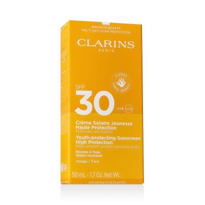 Clarins Sun Care Youth-Protecting Face Sunscreen SPF30 Opaľovací prípravok na tvár pre ženy 50 ml
