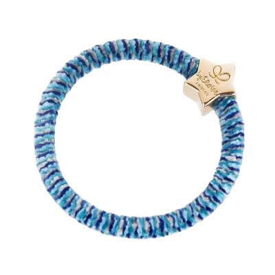 By Eloise London Velvet Gold Star Gumička na vlasy 1 ks Odtieň Indigo