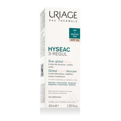 Uriage Hyséac 3-Regul Global Tinted Skincare SPF30 Denný pleťový krém 40 ml