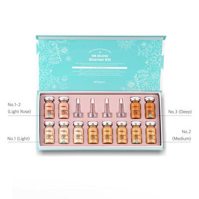 Stayve BB Glow Starter Kit Darčeková kazeta 3 x No.1 Light 8 ml + 2 x No. 1-2 Light Rose 8 ml + 5 x No. 2 Medium 8 ml + 2 x No.3 Deep 8 ml