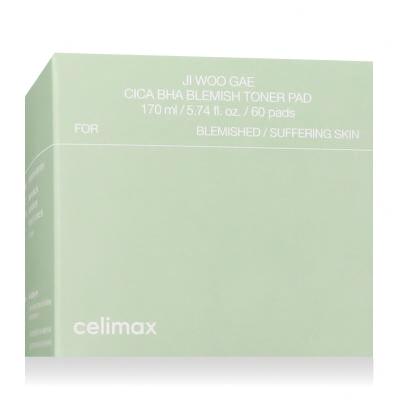 Celimax Ji Woo Gae Cica BHA Blemish Toner Pad Pleťová voda a sprej 60 ks