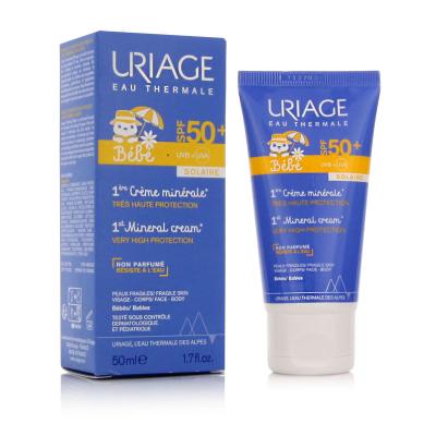 Uriage Bébé 1st Mineral Cream SPF50+ Opaľovací prípravok na telo pre deti 50 ml