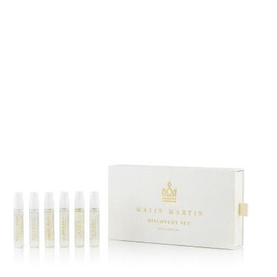 Matin Martin Discovery Set Darčeková kazeta EDP Illusion 2 ml + EDP El Dorado 2 ml + EDP Raa'd 2 ml + EDP Amber Wave 2 ml + EDP Santorini 2 ml + EDP Crown 2 ml