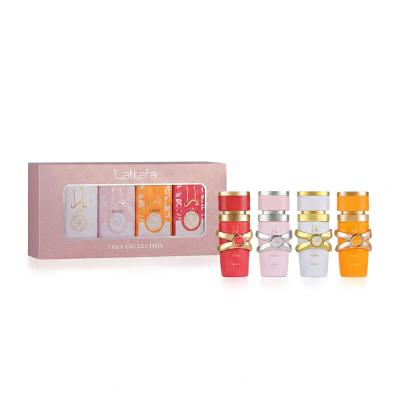 Lattafa Yara Collection Darčeková kazeta EDP Yara 5 ml + EDP Yara Candy 5 ml + EDP Yara Moi 5 ml + EDP Yara Tous 5 ml