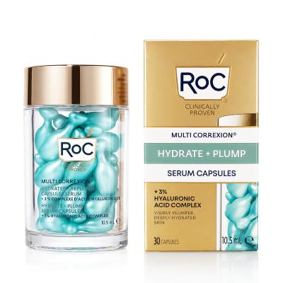RoC Multi Correxion Hydrate + Plump Serum Capsules Pleťové sérum pre ženy 30 ks