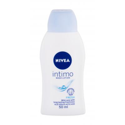 Nivea Intimo Wash Lotion Fresh Comfort Intímna hygiena pre ženy 50 ml