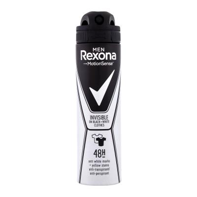 Rexona Men Invisible Black + White Antiperspirant pre mužov 150 ml