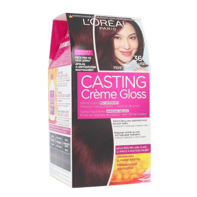 L'Oréal Paris Casting Creme Gloss Farba na vlasy pre ženy 48 ml Odtieň 360 Black Cherry