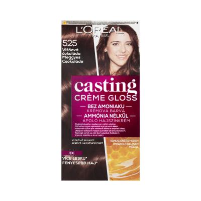 L'Oréal Paris Casting Creme Gloss Farba na vlasy pre ženy 48 ml Odtieň 525 Cherry Chocolate