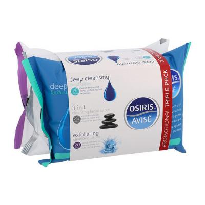 Xpel Osiris Darčeková kazeta Osiris Deep Cleansing Facial Wipes 25 ks + Osiris 3in1 Cleansing Facial Wipes 25 ks + Osiris Exfoliating Cleansing Wipes 20 ks