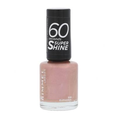 Rimmel London 60 Seconds Super Shine Lak na nechty pre ženy 8 ml Odtieň 510 Euphoria