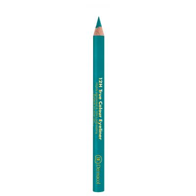 Dermacol 12H True Colour Ceruzka na oči pre ženy 0,28 g Odtieň 1 Turquoise