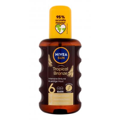 Nivea Sun Tropical Bronze Oil Spray SPF6 Opaľovací prípravok na telo 200 ml