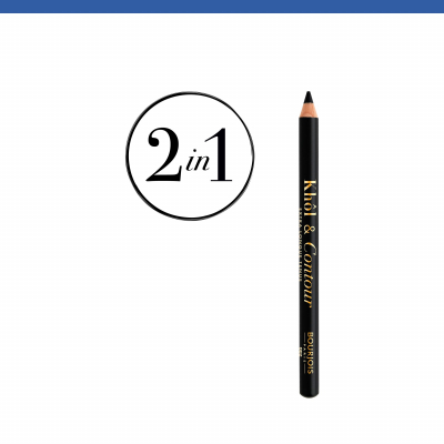BOURJOIS Paris Khol &amp; Contour Ceruzka na oči pre ženy 1,2 g Odtieň 001 Noir-issime