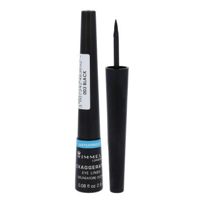 Rimmel London Exaggerate Waterproof Očná linka pre ženy 2,5 ml Odtieň 003 Black