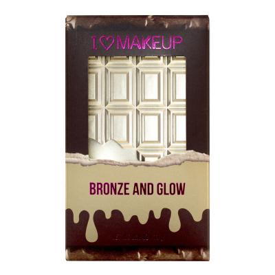 Makeup Revolution London I Heart Makeup Chocolate Duo Palette Bronzer pre ženy 11 g Odtieň Bronze And Glow