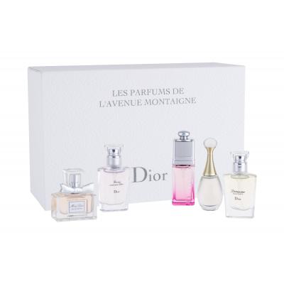 Dior Mini Set 2 Darčeková kazeta Edp 5ml Miss Dior 2011 + Edt 7,5ml Addict Eau Fraiche 2012 + Edp 5ml Jadore + Edt 7,5ml Diorissimo + Edt 7,5ml Forever and Ever