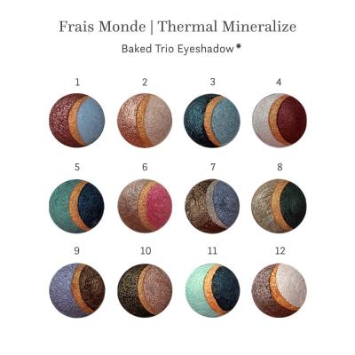 Frais Monde Thermal Mineralize Trio Očný tieň pre ženy 2,2 g Odtieň 1 poškodená krabička