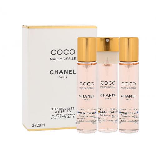 Chanel Coco Mademoiselle 3x20 ml toaletná voda Náplň pre ženy miniatura