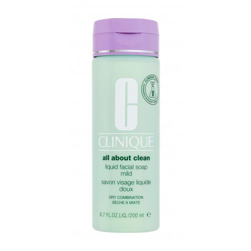 Clinique Liquid Facial Soap Mild tekuté mydlo pre suchú a zmiešanú pleť 200 ml
