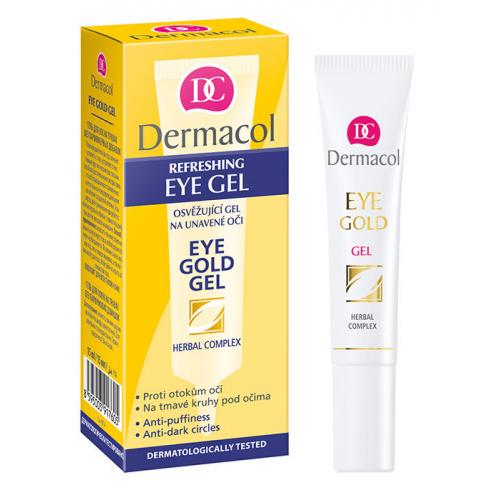 Dermacol Eye Gold 15 ml osviežujúci gél na unavené oči pre ženy
