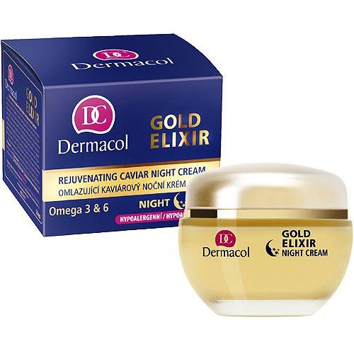 Dermacol Gold Elixir 50 ml regeneračný nočný krém proti vráskam pre ženy