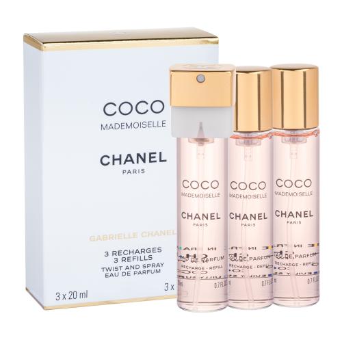 Chanel Coco Mademoiselle 3x 20 ml 20 ml parfumovaná voda Náplň pre ženy