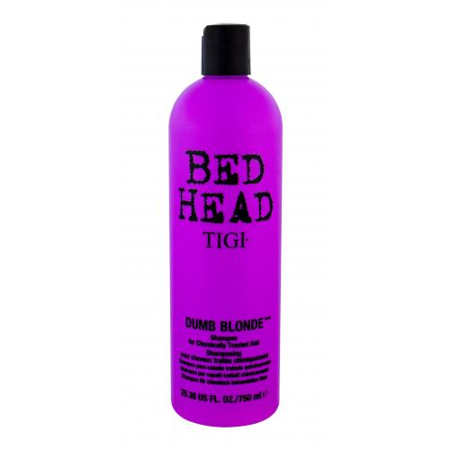 Tigi Bed Head Dumb Blonde 750 ml šampón pre ženy na poškodené vlasy; na blond vlasy