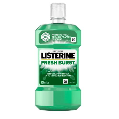 Listerine Fresh Burst Mouthwash 250 ml ústna voda unisex
