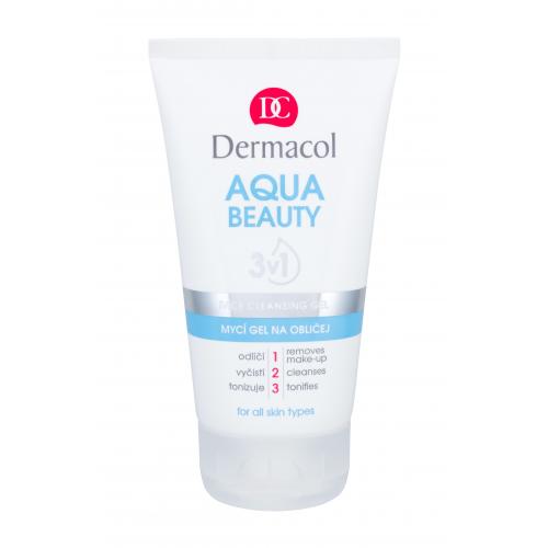 Dermacol Aqua Beauty 150 ml čistiaci gél pre ženy na veľmi suchú pleť; na dehydratovanu pleť