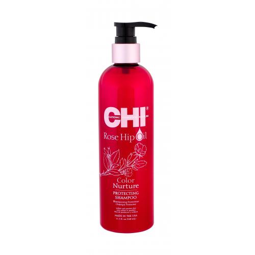 CHI Rose Hip Oil Shampoo šampón pre farbené vlasy 340 ml