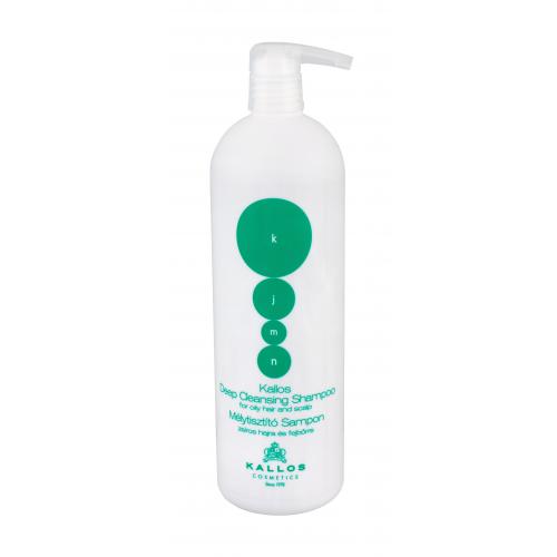 Kallos Cosmetics KJMN Deep Cleansing Foaming Face Wash 1000 ml šampón pre mastné vlasy a pokožku hlavy pre ženy