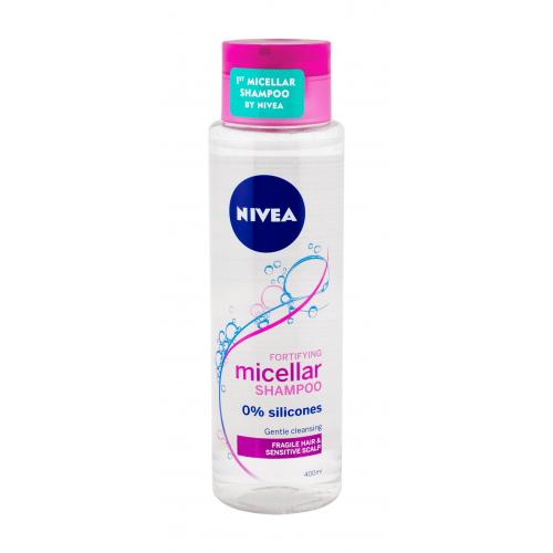 Nivea Micellar Shampoo Fortifying 400 ml šampón pre ženy na oslabené vlasy