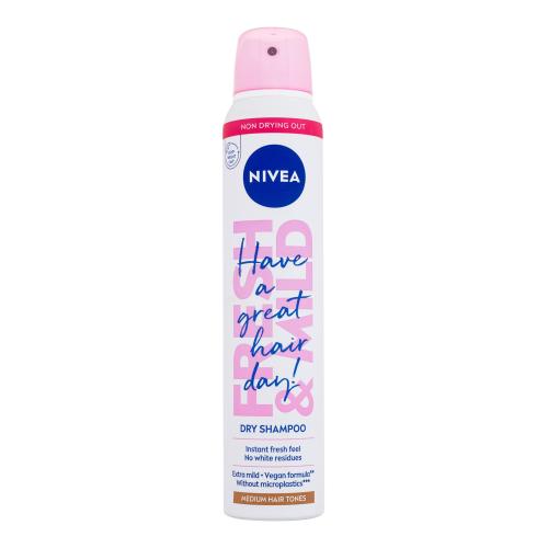 Nivea Fresh Revive suchý šampón pre zväčšenie objemu Medium Tones 200 ml