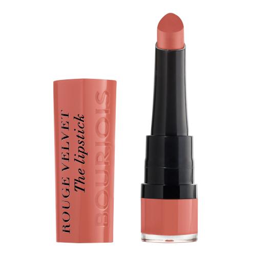 BOURJOIS Paris Rouge Velvet The Lipstick 2,4 g rúž pre ženy 15 Peach Tatin