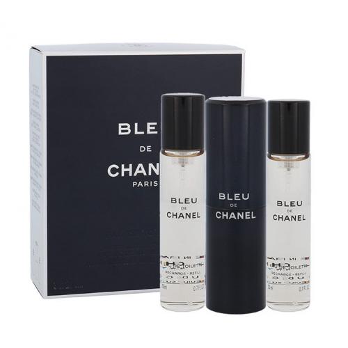 Chanel Bleu de Chanel 3x20 ml toaletná voda Twist and Spray pre mužov miniatura