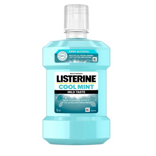 Listerine Cool Mint Mild Taste Mouthwash 1000 ml ústna voda unisex