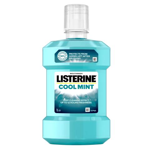 Listerine Cool Mint Mouthwash 1000 ml ústna voda unisex